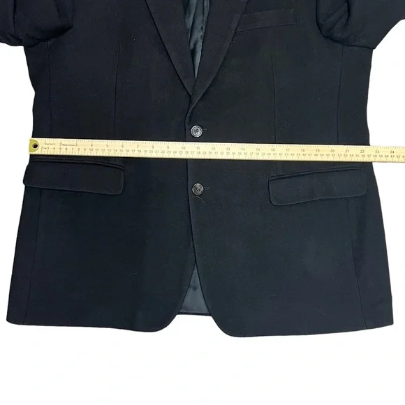 Ralph Ralph Lauren Loro Piana Jacket Men’s 44R Camel Hair Suit Coat Italy Black - Picture 8 of 11